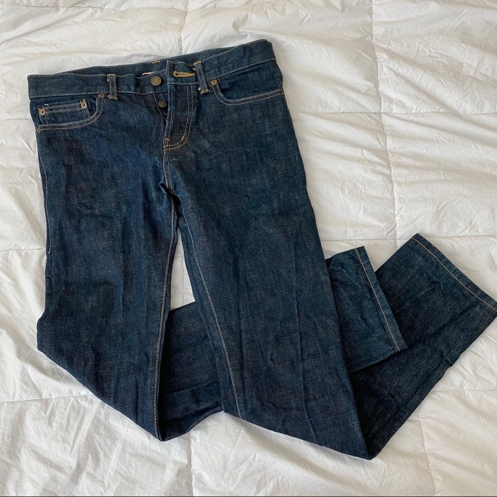 YSL D01 raw denim jeans